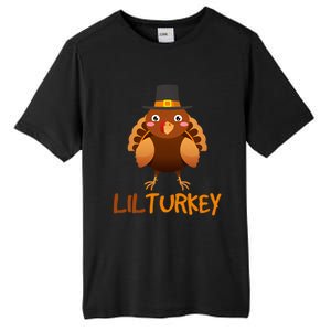 Lilturkey Cute Happy Thanksgiving Tall Fusion ChromaSoft Performance T-Shirt