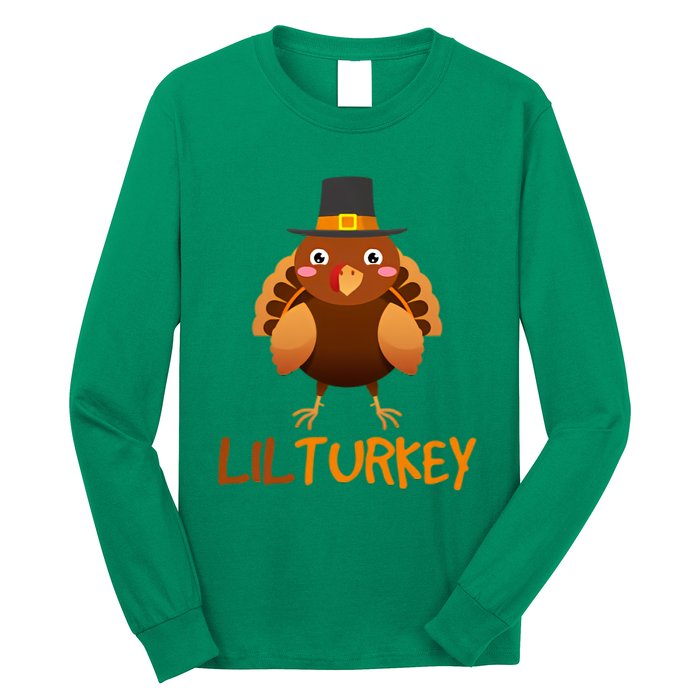 Lilturkey Cute Happy Thanksgiving Long Sleeve Shirt