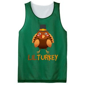 Lilturkey Cute Happy Thanksgiving Mesh Reversible Basketball Jersey Tank