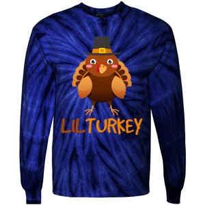 Lilturkey Cute Happy Thanksgiving Tie-Dye Long Sleeve Shirt