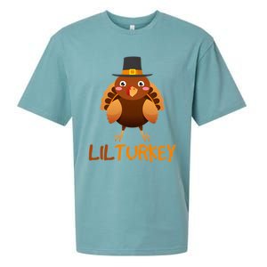 Lilturkey Cute Happy Thanksgiving Sueded Cloud Jersey T-Shirt