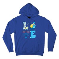 Love Cute Hanukkah Dreidel Menorah Chanukah Jewish Holiday Hoodie