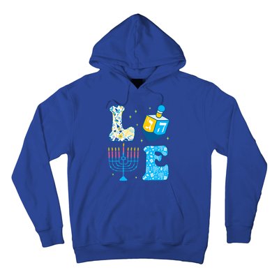 Love Cute Hanukkah Dreidel Menorah Chanukah Jewish Holiday Hoodie