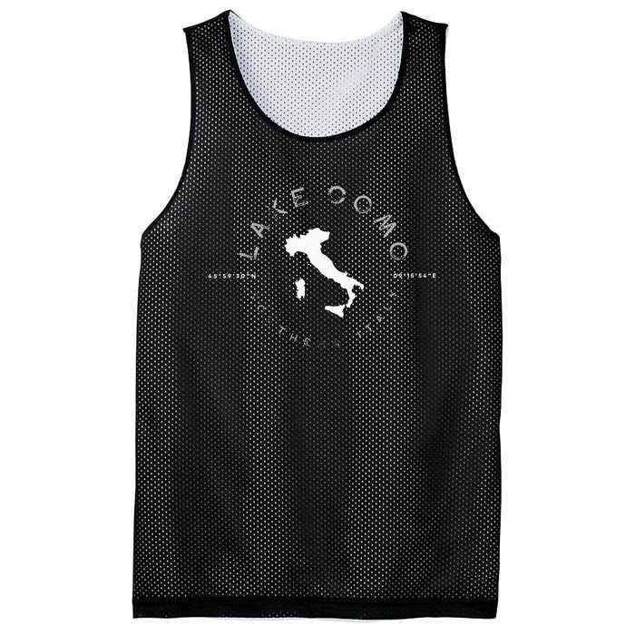 Lake Como Italy Retro Vintage Graphic Mesh Reversible Basketball Jersey Tank