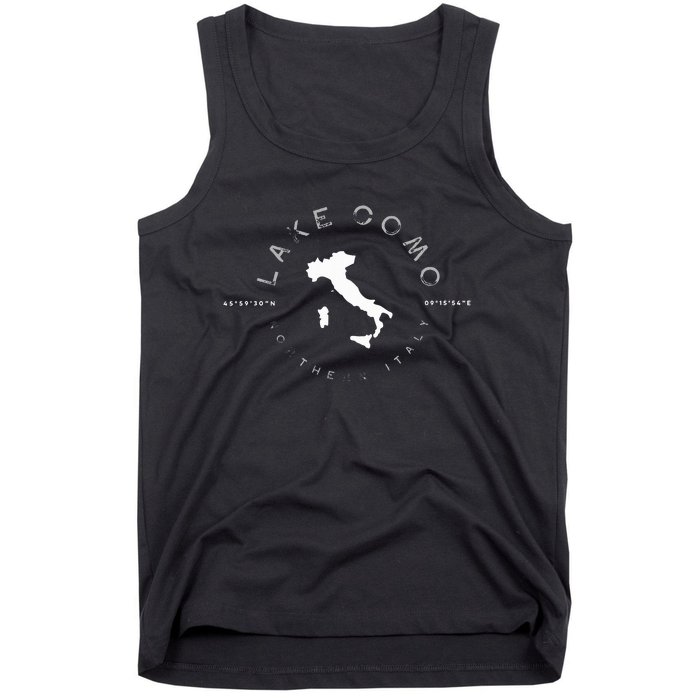 Lake Como Italy Retro Vintage Graphic Tank Top