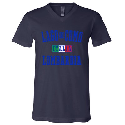 Lake Como Italy Lombardy V-Neck T-Shirt