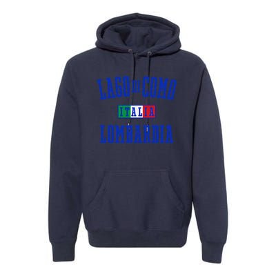 Lake Como Italy Lombardy Premium Hoodie