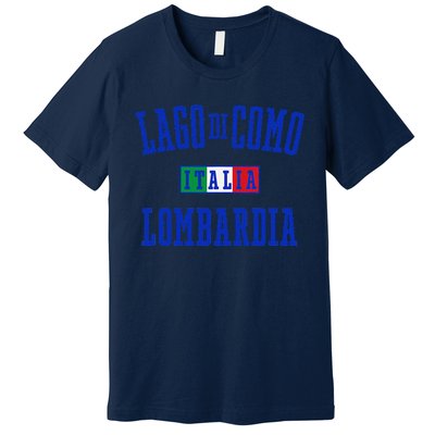 Lake Como Italy Lombardy Premium T-Shirt