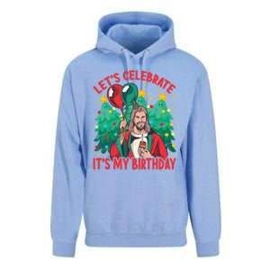 LetS Celebrate ItS My Birthday Funny Christmas Jesus Funny Gift Unisex Surf Hoodie