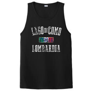 Lake Como Italy Lombardy Distressed Print PosiCharge Competitor Tank