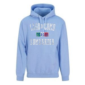 Lake Como Italy Lombardy Distressed Print Unisex Surf Hoodie