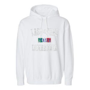 Lake Como Italy Lombardy Distressed Print Garment-Dyed Fleece Hoodie