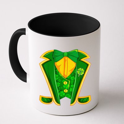 Leprechaun Costume Irish Tuxedo Funny St Patricks Day Mug