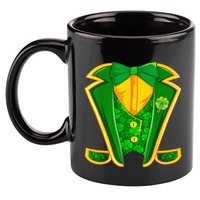 Leprechaun Costume Irish Tuxedo Funny St Patricks Day 11oz C Handle Ceramic Mug