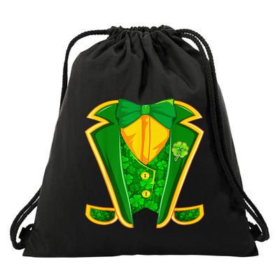 Leprechaun Costume Irish Tuxedo Funny St Patricks Day Drawstring Bag