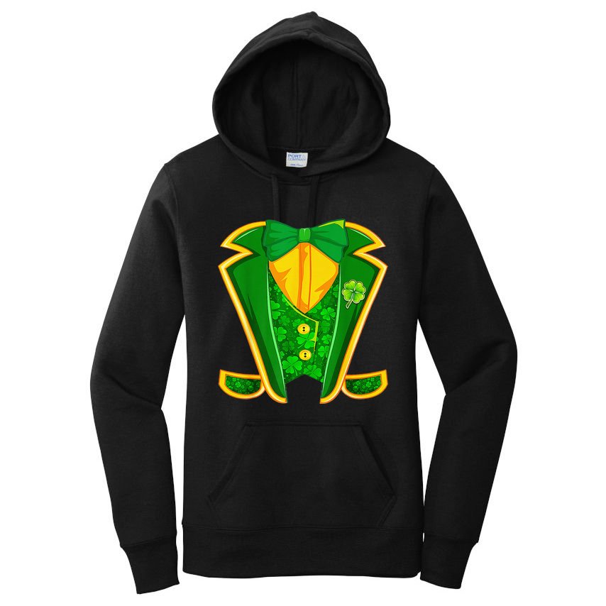 Leprechaun Costume Irish Tuxedo Funny St Patricks Day Women's Pullover Hoodie