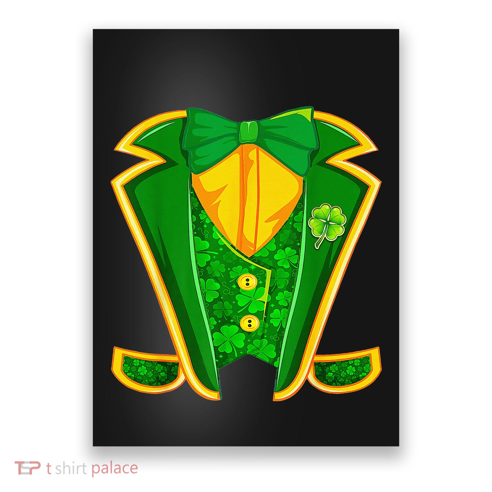 Leprechaun Costume Irish Tuxedo Funny St Patricks Day Poster