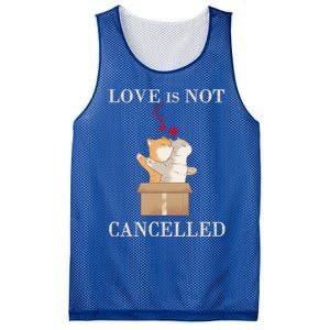 Love Cats In The Box Great Gift Love Is Not Cancelled Gift Mesh Reversible Basketball Jersey Tank