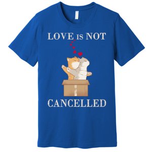 Love Cats In The Box Great Gift Love Is Not Cancelled Gift Premium T-Shirt