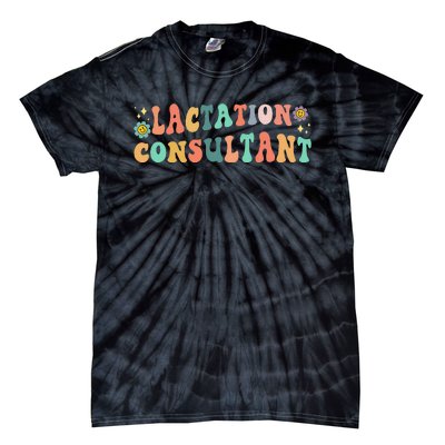 Lactation Consultant IBCLC Breastfeeding Birth Worker Tie-Dye T-Shirt