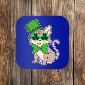 Leprechaun Cat Ireland Saint Patrick's Day St Paddy Kitten Gift Coaster