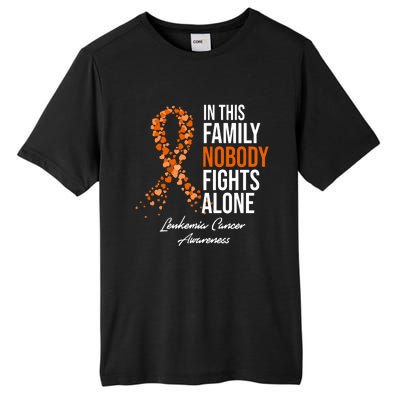 Leukemia Cancer In This Family Nobody Fights Alone Tall Fusion ChromaSoft Performance T-Shirt