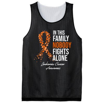 Leukemia Cancer In This Family Nobody Fights Alone Mesh Reversible Basketball Jersey Tank