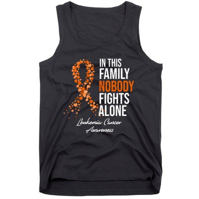 Leukemia Cancer In This Family Nobody Fights Alone Tank Top