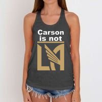 Lafc Carson Is Not La Women's Knotted Racerback Tank