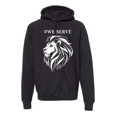 Lions Club International We Serve Lions Premium Hoodie