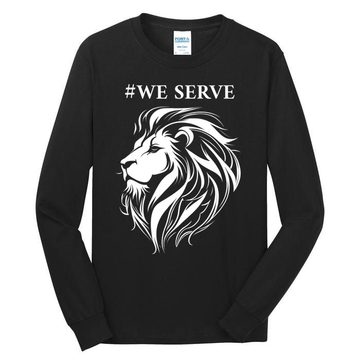 Lions Club International We Serve Lions Tall Long Sleeve T-Shirt