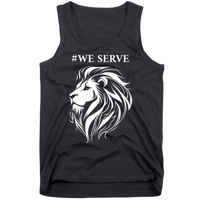 Lions Club International We Serve Lions Tank Top