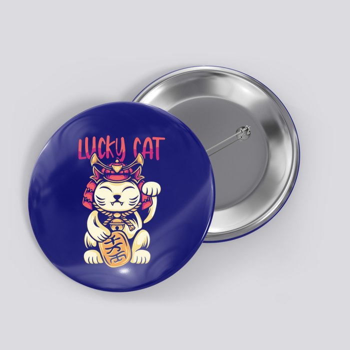 Lucky Cat Is My Vibes Goodluck Symbol Lucky Cat Cool Gift Button