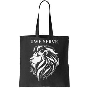 Lions Club International We Serve Lions Tote Bag