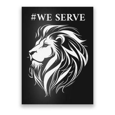 Lions Club International We Serve Lions Poster