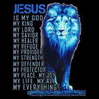 Lion Christian Jesus Is My God King Lord And Savior Flatbill Hat