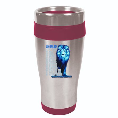 Lion Christian Jesus Is My God King Lord And Savior 16oz Travel Tumbler