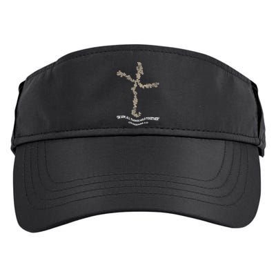 Laminin Christian Jesus Cross Adult Drive Performance Visor