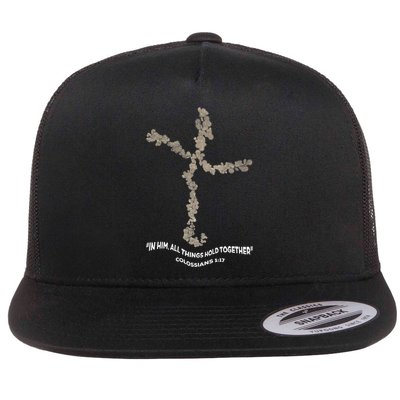 Laminin Christian Jesus Cross Flatbill Hat