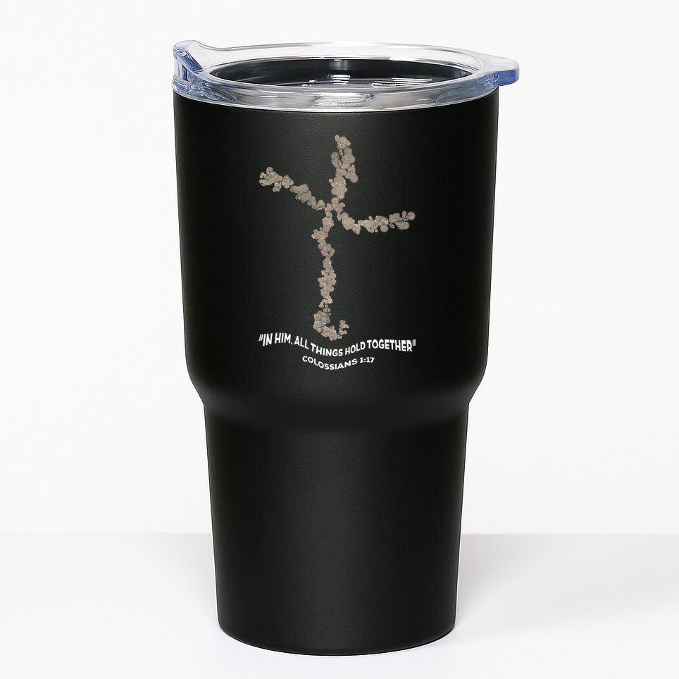 Laminin Christian Jesus Cross Tumbler