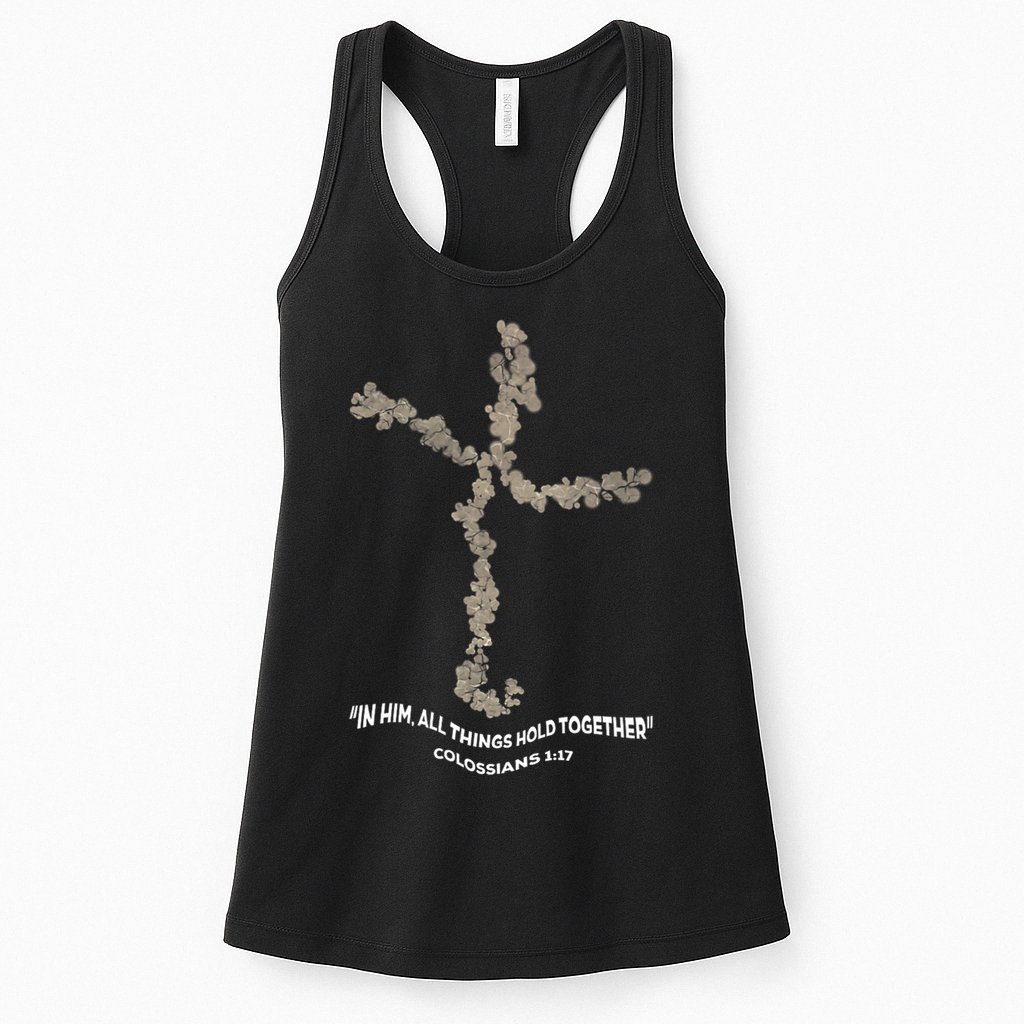 Laminin Christian Jesus Cross Womens Tank Top