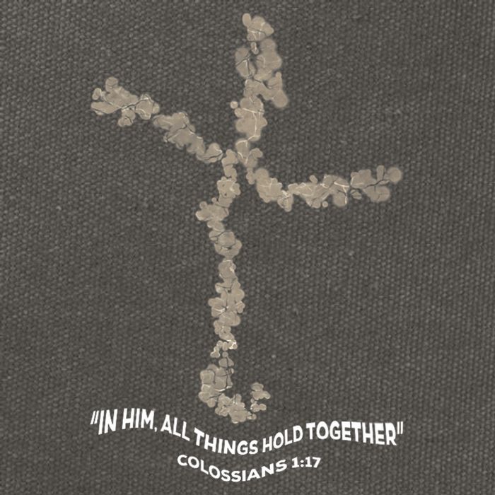 Laminin Christian Jesus Cross Cotton Canvas Backpack