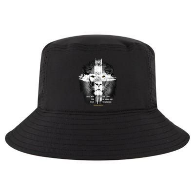 Lion Cross Jesus Christian Lord God Believer Gift Cool Comfort Performance Bucket Hat