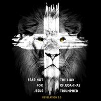 Lion Cross Jesus Christian Lord God Believer Gift Impact Tech Backpack