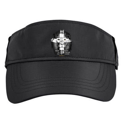 Lion Cross Jesus Christian Lord God Believer Gift Adult Drive Performance Visor