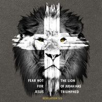 Lion Cross Jesus Christian Lord God Believer Gift Cotton Canvas Backpack