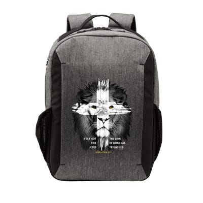 Lion Cross Jesus Christian Lord God Believer Gift Vector Backpack