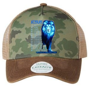 Lion Christian Jesus Is My God King Lord And Savior Legacy Tie Dye Trucker Hat