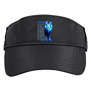 Lion Christian Jesus Is My God King Lord And Savior Adult Drive Performance Visor