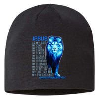 Lion Christian Jesus Is My God King Lord And Savior Sustainable Beanie